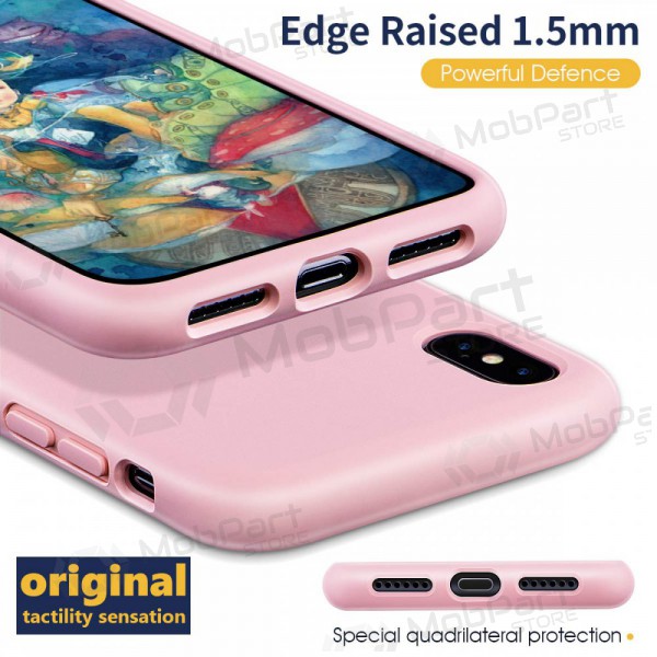 Obal Apple iPhone 13 - Liquid Silicone 1.5mm (růžový)