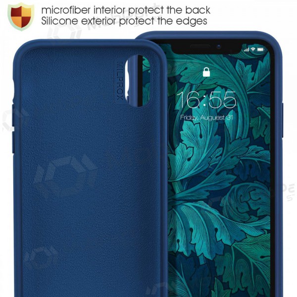 Obal pro Apple iPhone 13 Pro - Liquid Silicone 1.5mm (tmavě modrý)