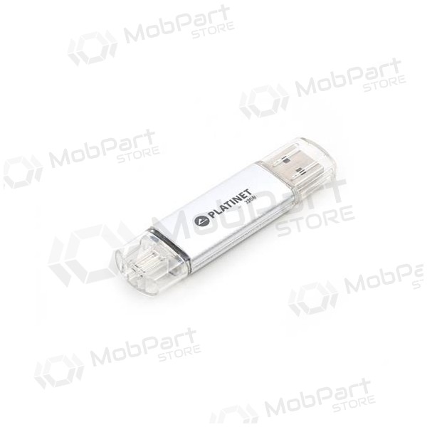 Stick Platinet 32GB OTG USB 2.0 + microUSB (stříbrný)