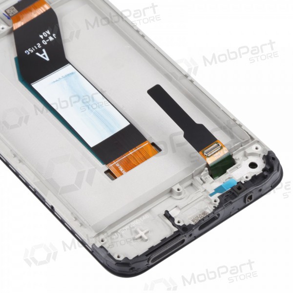 - Xiaomi Redmi 10 2021 ekranas (juodas) (su rėmeliu) (originalus)