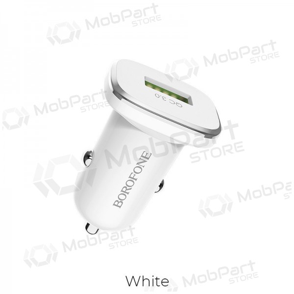 Nabíječka automobilinis Borofone BZ12A Quick Charge 3.0 (3.0A) (bílý)