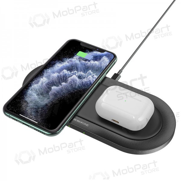 Nabíječka bezdrátový Borofone BQ7 Prominent Dual (10W) (černá)