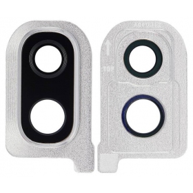 Samsung Galaxy A40 2019 sklo kamery (stříbrný)