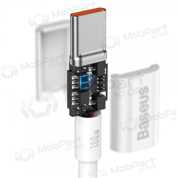 Kabel Baseus Superior Type-C - Type-C 100W 1.0m (bílý) CATYS-B02
