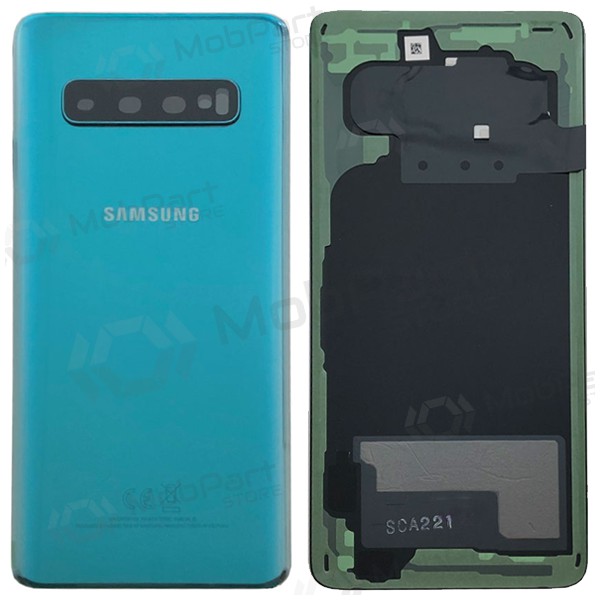 Samsung G973 Galaxy S10 zadní kryt baterie zelená (Prism Green) (použitý grade A, originál)