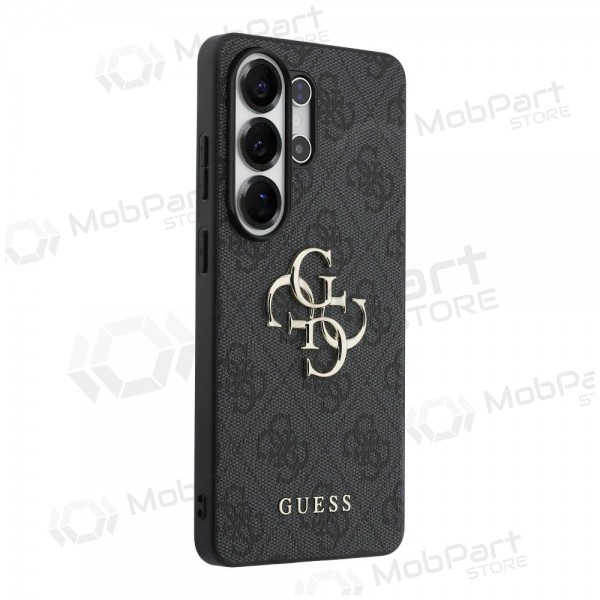 Obal na Samsung Galaxy S26 Ultra - Guess PU 4G Metal Logo (šedý)