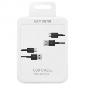 USB kabel Samsung EP-DG930MBEGWW Type-C 1.5m 2ks. (černá) (OEM)