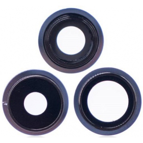 Apple iPhone 13 Pro Max sklo kamery (3ks) (modrý) (s rámem)