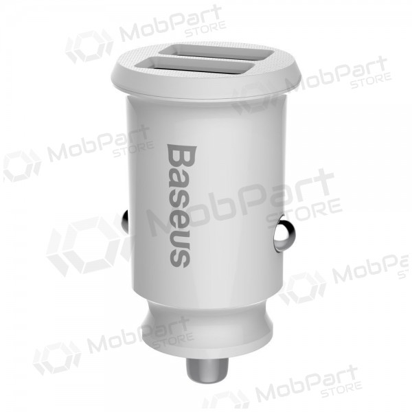 Nabíječka automobilinis Baseus Grain (3.1A) x 2 USB CCALL-ML02 (bílý)