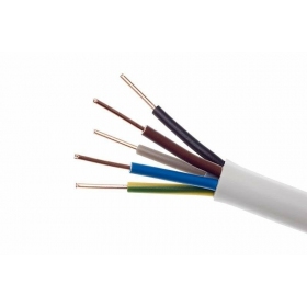 Flexibilní kabel Lietkabelis OMY 5x1.5 mm² měděný PVC CPR Eca 300/300 V 100 m role