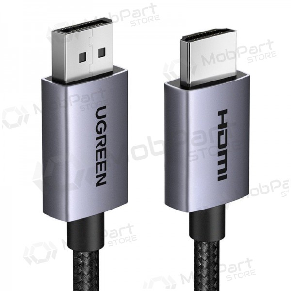 HDMI kabel Ugreen DP125 DisplayPort na HDMI 2 m 4K 30 Hz černý