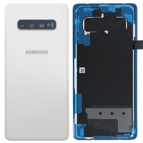 Samsung G975 Galaxy S10 Plus zadní kryt baterie bílý (Ceramic White) (použitý grade B, originál)