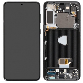 Displej Samsung Galaxy S21+ (černý) (s rámečkem) (OLED)