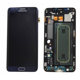 Samsung G925F Galaxy S6 Edge displej (černá) (s rámem) (použitý grade B, originál)