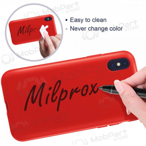 Obal Apple iPhone 12 Pro „Liquid Silicone“ 1.5mm (červený)
