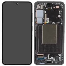 Samsung Galaxy S24 displej (černý) (s rámečkem) (originální)