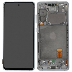 SamsungGalaxy S20 FE displej (bílý) (s rámem) (originál)
