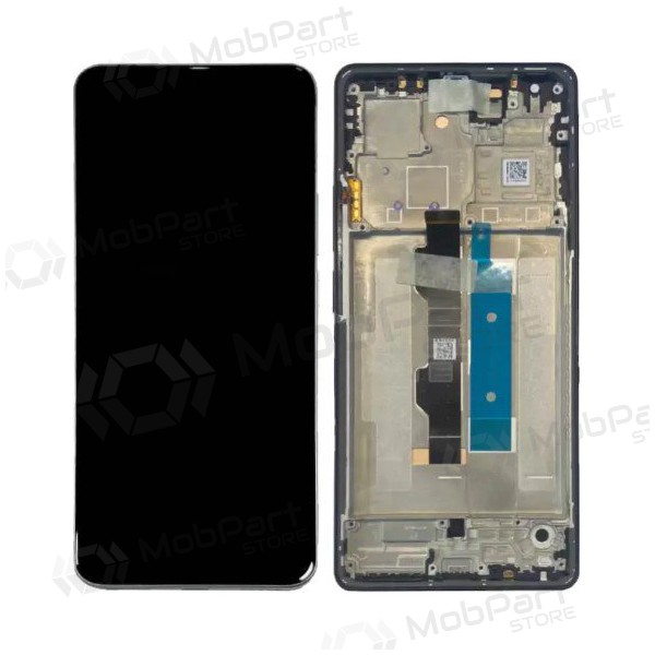 Displej Xiaomi Poco M6 Pro 4G (černý) (s rámečkem) (originální)