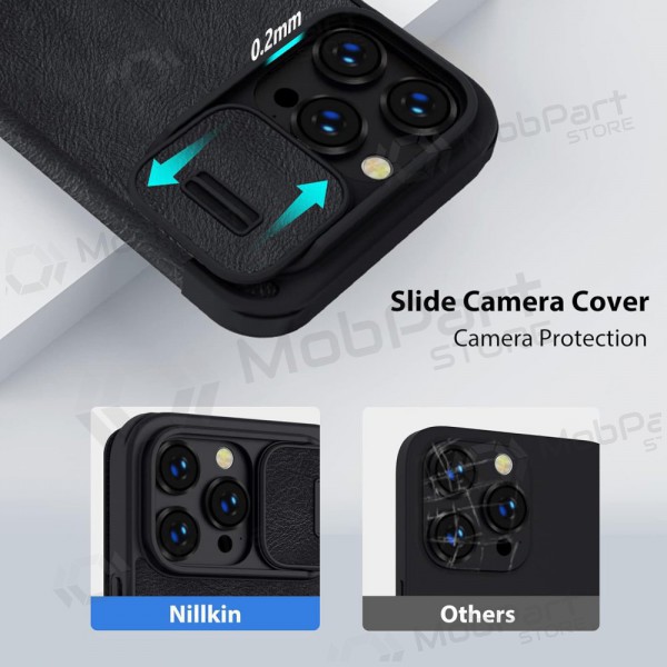 Apple iPhone 14 Pro Max pouzdro „Nillkin Leather“ (černá)