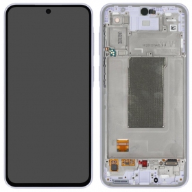 Samsung Galaxy A37 5G displej (levandový) (s rámečkem) (originální)