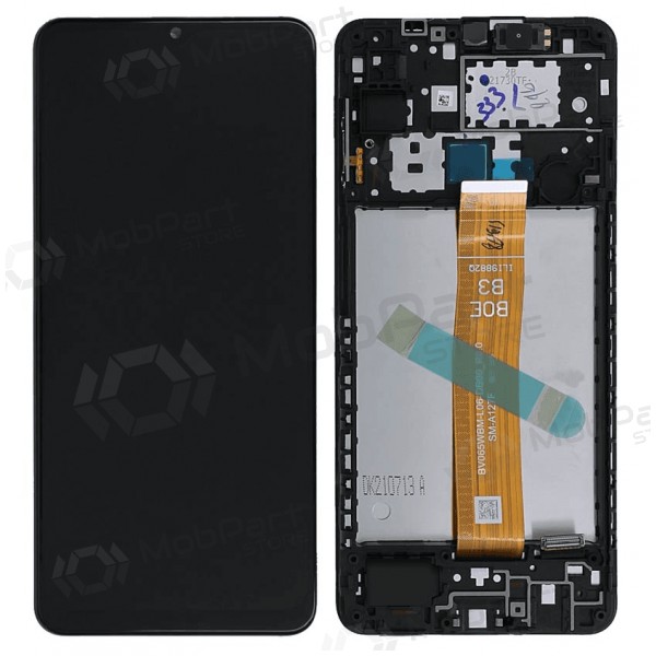 Samsung Galaxy A12s displej (černá) (s rámem) (Premium)