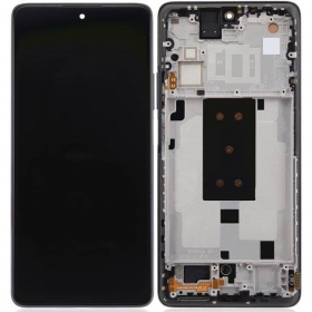 Xiaomi 11T 5G / 11T Pro 5G displej (černá) (s rámem) (originál)