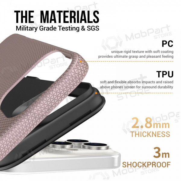 Apple iPhone 16 pouzdro „Perfectionists“ (rožinio aukso)