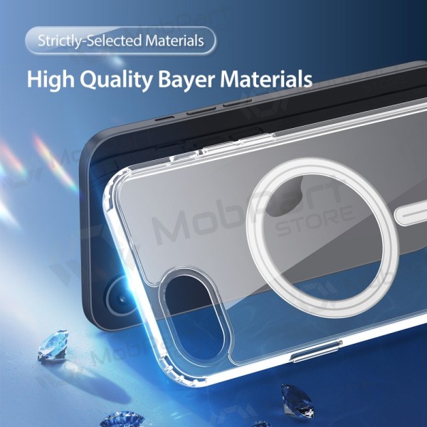 Obal Apple iPhone 16e, 17e - Dux Ducis Clin Magsafe (průhledný)