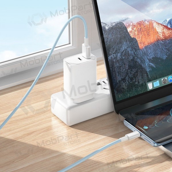 USB-C kabel Borofone BX117 USB-A na USB-C 1 m bílý