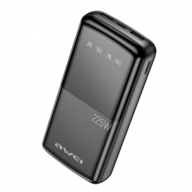 Externí baterie Power Bank Awei P13K PD20W/QC22.5W 20000mAh černá
