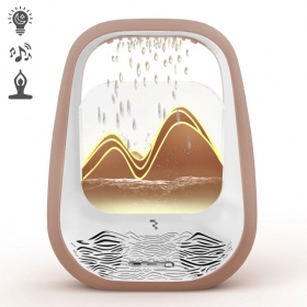 Relaxační bluetooth reproduktor s RGB osvětlením Relaxing Rain zlatý
