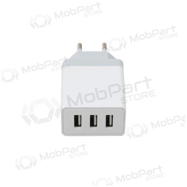 Nabíječka Platinet QuickCharge 3xUSB (15W 3A) (bílý)