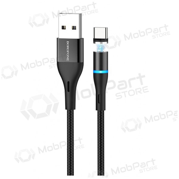 USB kabel Borofone BU16 Skill Magnetic Type-C 1.0m (černá)