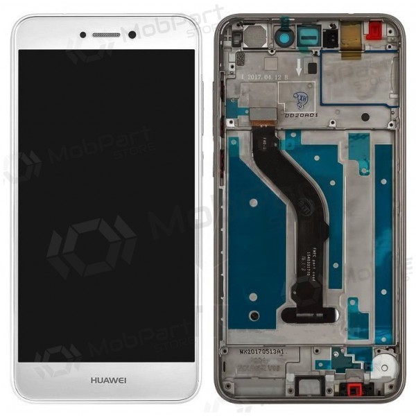 Huawei P8 Lite (2017) / P9 Lite (2017) / Honor 8 Lite displej (bílý) (s rámem)