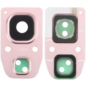 Samsung Galaxy A3 (2017), A5 (2017), A7 (2017) sklo kamery (růžový)