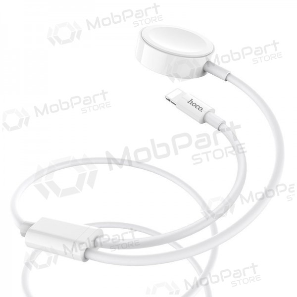 USB kabel HOCO U69 lightning 1.0m (with iWatch wireless charger) (bílý)