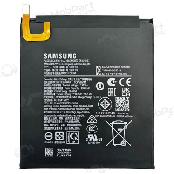 Baterie Samsung Galaxy Tab A11, akumulátor (originální)