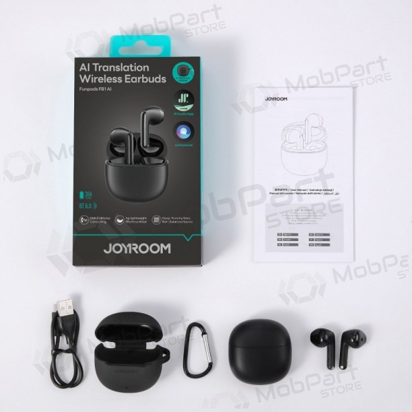 Bezdrátová sluchátka s mikrofonem Joyroom JR-FB1 Bluetooth černá