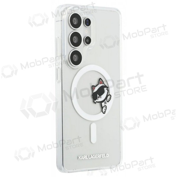 Samsung Galaxy S26 Ultra obal - Karl Lagerfeld IML Choupette Peekaboo Logo Magnetic (průhledný)