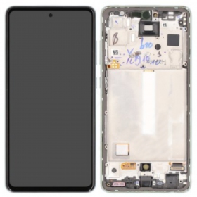 Samsung Galaxy A52s displej (Awesome Mint) (s rámem) (originál)