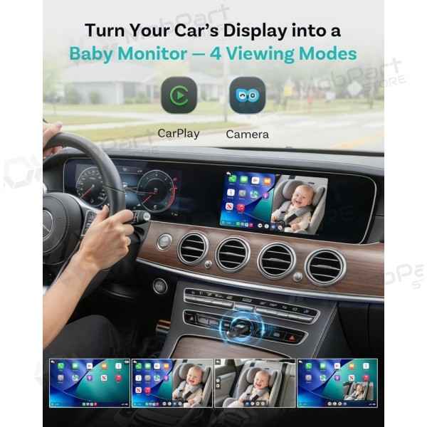 Bezdrátový CarPlay adaptér Ottocast Cabin Care CA520-T s funkcí mobilní chůvy černý