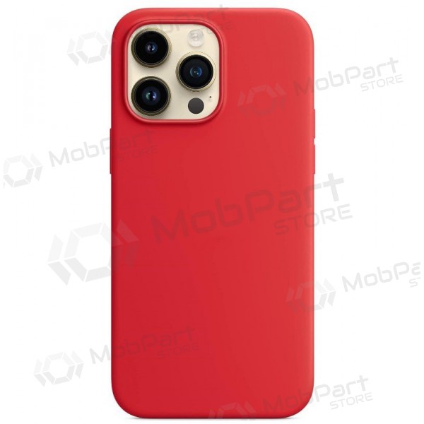 Apple iPhone 12 / 12 Pro obal - Mag Silicone Case (červený)