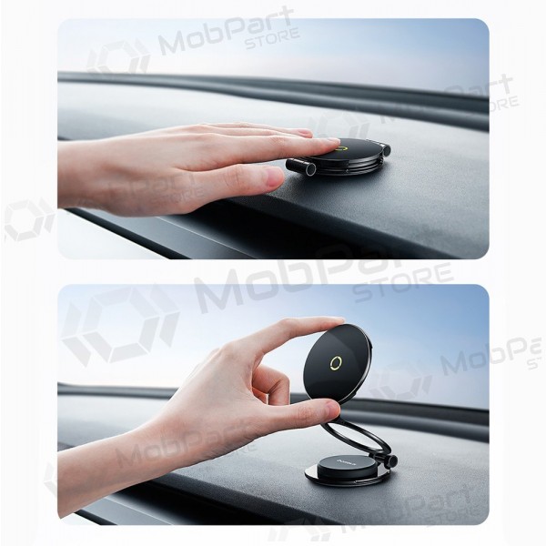 Automobilový držák telefonu Baseus MagPro II BS-CW06 na palubní desku přilepitelný na panel.