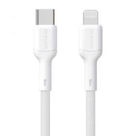 Lightning kabel Dudao L9X USB-C na Lightning 2 m 30 W bílý
