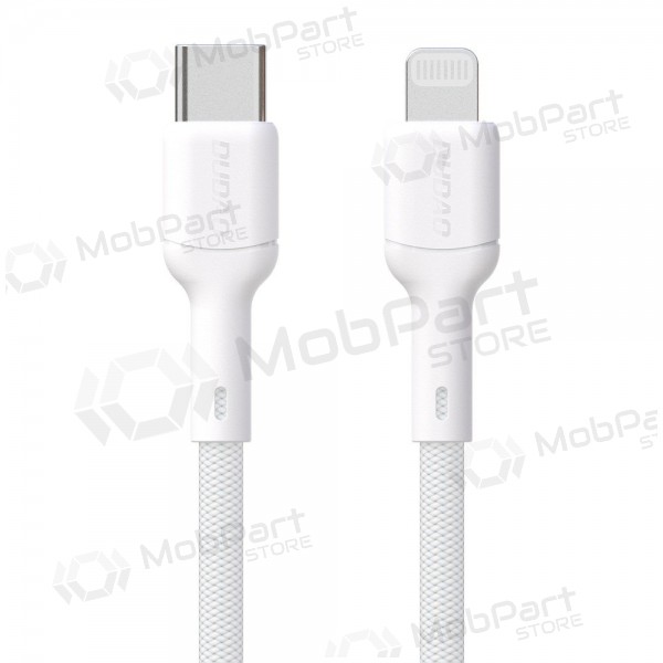 Lightning kabel Dudao L9X USB-C na Lightning 2 m 30 W bílý