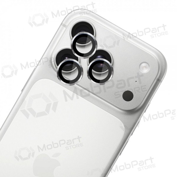 Apple iPhone 18 Pro, 18 Pro Max ochranné tvrzené sklo na fotoaparát - 3MK Lens Pro (stříbrné)