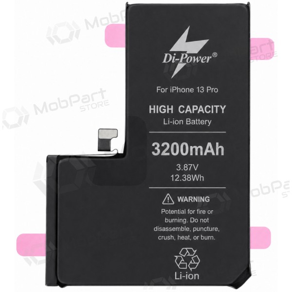 Baterie Apple iPhone 13 Pro, akumulátor Di-Power 3200 mAh (zvýšená kapacita)