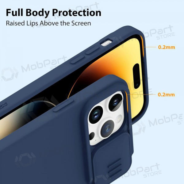 Obal Apple iPhone 14 „Nillkin Silicone“ (tmavě modrý)
