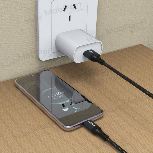 USB-C kabel Dudao L3ST USB-A na USB-C 2 m 5 A černý