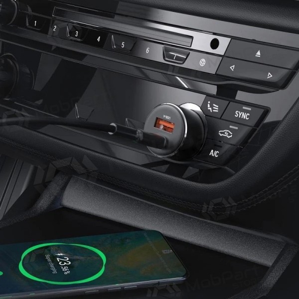 Nabíječka do auta Acefast B12 60W USB-C/USB-A černá